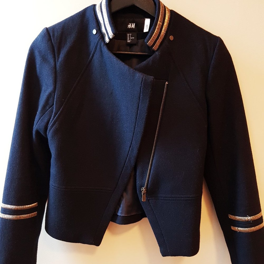 Navy Wool Jacket - Picture 5 of 5